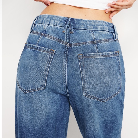 NWT GOOD AMERICAN Good 90s Slouchy Rigid Denim Jeans - 18 - Picture 4 of 12